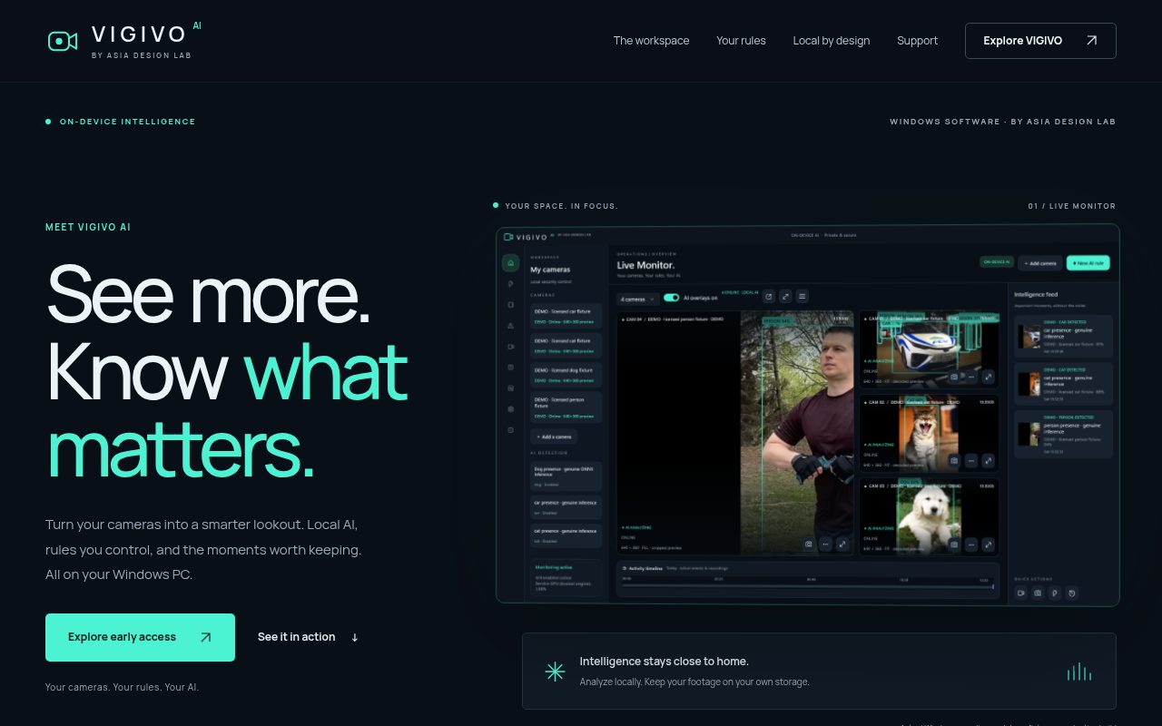 VIGIVO AI website