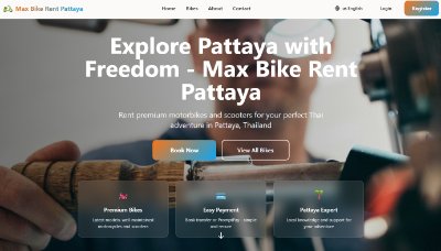 Max Bike Rent Pattaya website