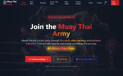 Muay Thai Army website