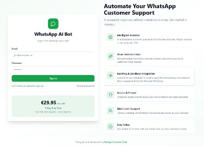 WhatsApp AI Bot website